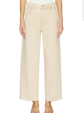Pistola Tate High Rise Bowed Wide Leg in Dune